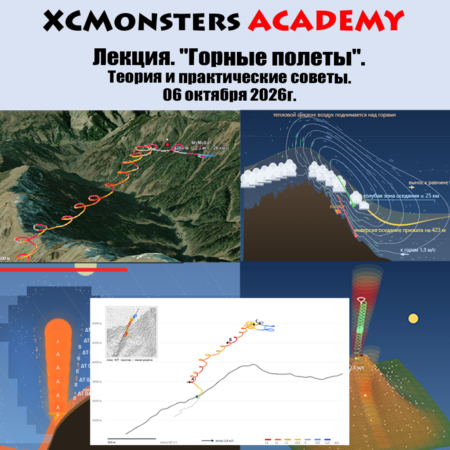 Лекция XC Monsters Academy -  "Горные полеты" - 06 октября 2026г.